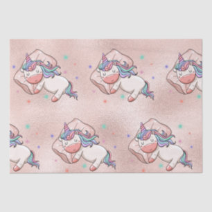 Pastel Unicorn Sleeping Tissue Paper
