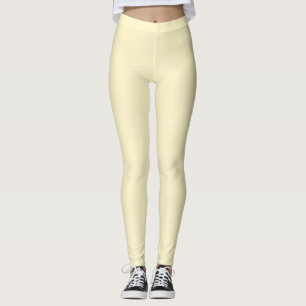 Pastel Vanilla Solid Colour  Leggings