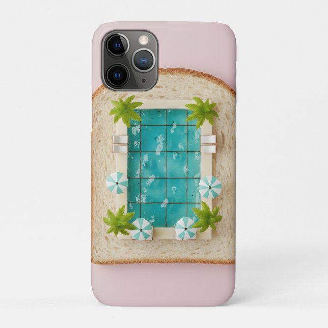 Pastel Vaporwave Pool Toast Case-Mate iPhone Case (Back)