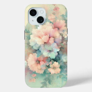 Pastel Vintages Roses iPhone 15 Case