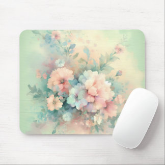Pastel Vintages Roses Mouse Pad