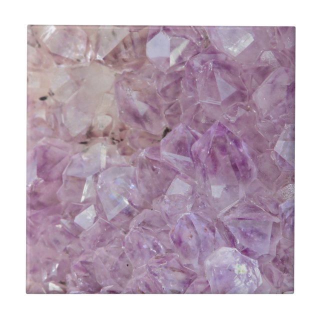 Pastel Violet Crystal Quartz Tile (Front)