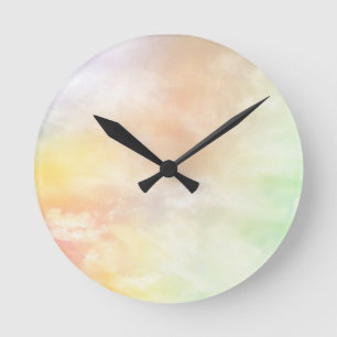 Pastel wall clock. round clock
