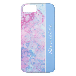 Pastel Watercolor Abstract Pattern with Name Case-Mate iPhone Case