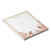 Pastel Watercolor Autumn Foliage Notepad (Angled)
