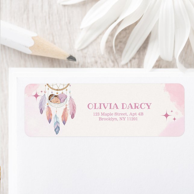 Pastel Watercolor Dreamcatcher Baby Shower  (Creator Uploaded)