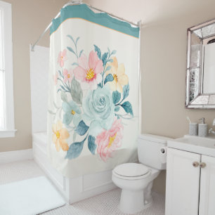 Pastel watercolor floral