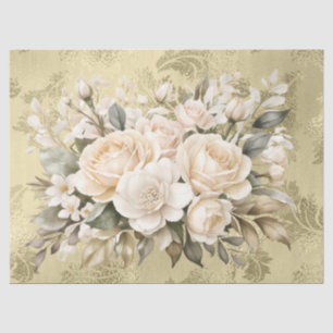 Pastel Watercolor Floral Bouquets Decoupage Tissue Paper