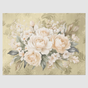 Pastel Watercolor Floral Bouquets Decoupage  Tissue Paper