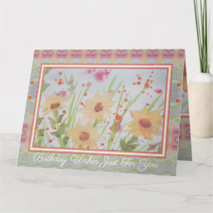 Pastel Watercolor Floral Card