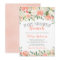 Pastel Watercolor Flower Brunch Baby Shower Invite