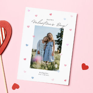 Pastel Watercolor Hearts  Valentine’s Day Card