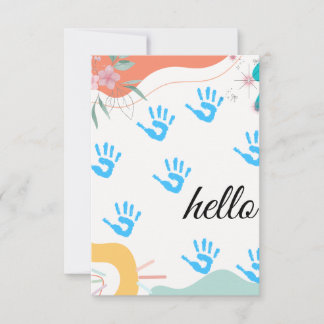 Pastel Watercolor Leaf Garland tank you cards 
