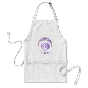Pastel Watercolor Moon Possum Standard Apron