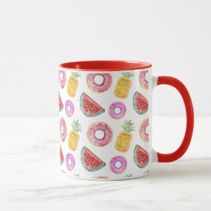 Pastel Watercolor Pool Float Pattern Mug