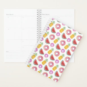 Pastel Watercolor Pool Float Pattern Planner