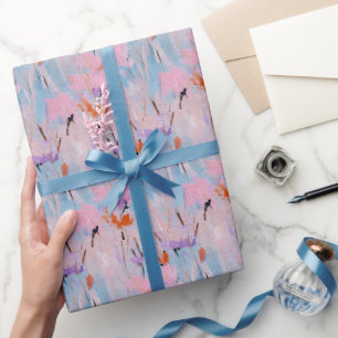 Pastel Watercolor Wildflower Garden Wrapping Paper