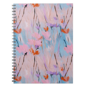 Pastel Watercolor Wildflower Notebook