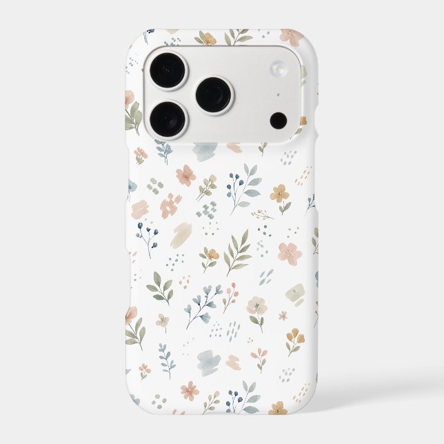 Pastel Watercolor Wildflower Seamless Pattern (Back)