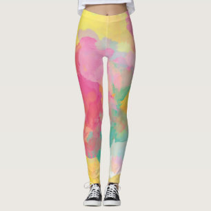Pastel Watercolors Leggings