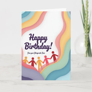 Pastel Wave Birthday Card