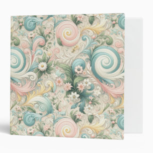 Pastel Whimsy Swirls: A Cottagecore Daydream Binder