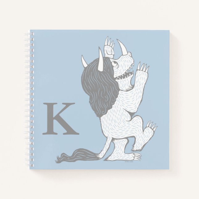 Pastel Wild Thing | Add Your Initial Notebook (Front)