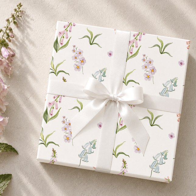 Pastel Wildflower Botanical Wrapping Paper (Creator Uploaded)