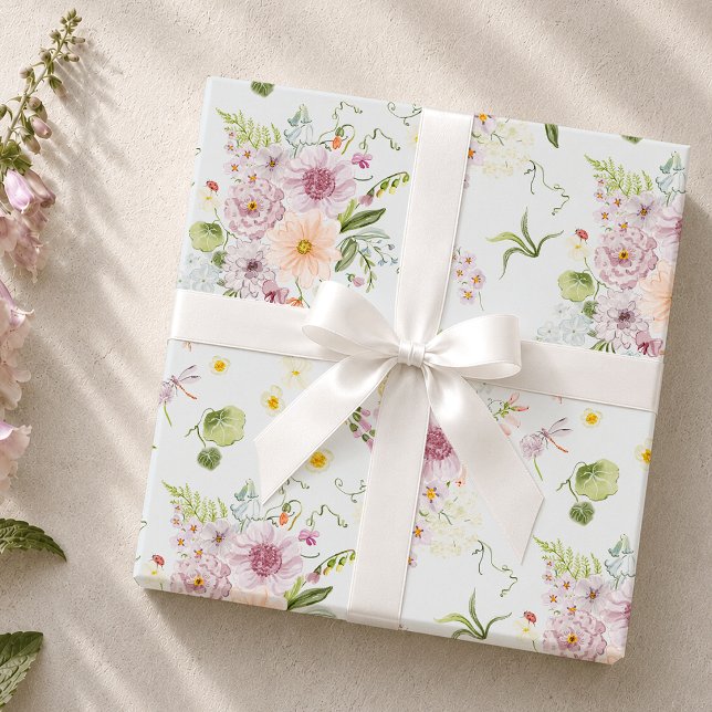 Pastel Wildflower Botanical Wrapping Paper (Creator Uploaded)