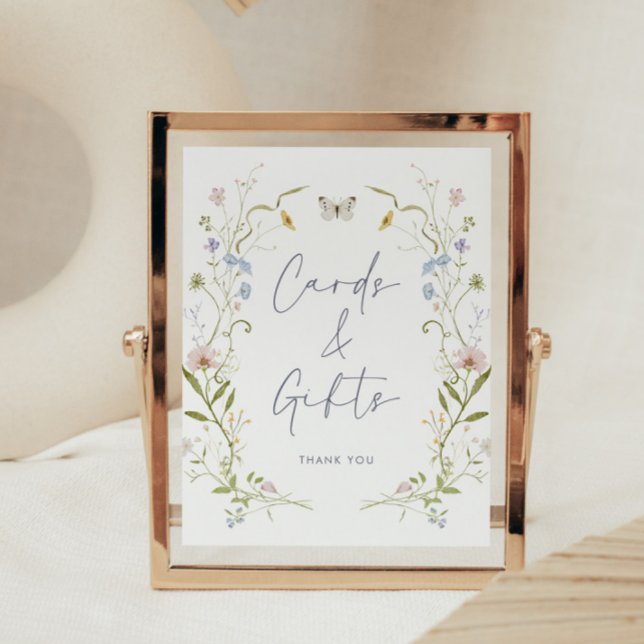 Pastel Wildflower Cards and Gifts Poster (Creator Uploaded)