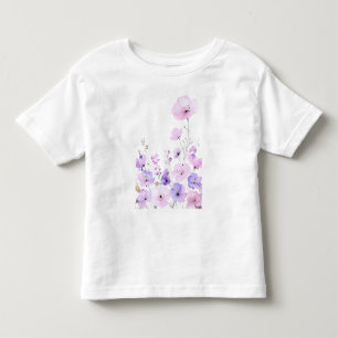 Pastel Wildflower Garden Soft Floral Bloom Toddler T-shirt
