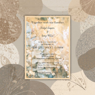 Pastel Wildflower Meadow Wedding invitation
