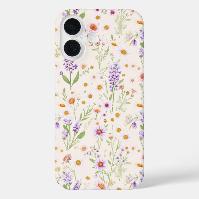Pastel Wildflower Pattern Case-Mate iPhone Case (Back)