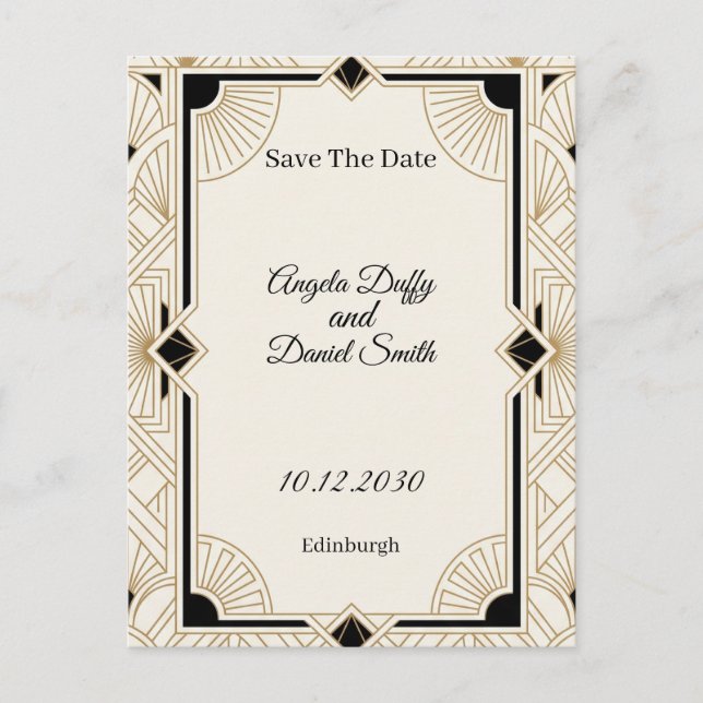 Pastel Wildflower Save the Date Postcard (Front)