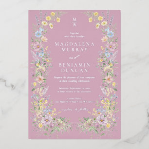 Pastel Wildflowers Meadow Vintage Regency Wedding
