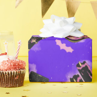 Pastel Witch Wrapping Paper – Kawaii Magical Gift 