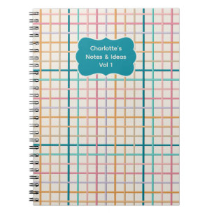 Pastel Woven Pattern Notes & Ideas Journal