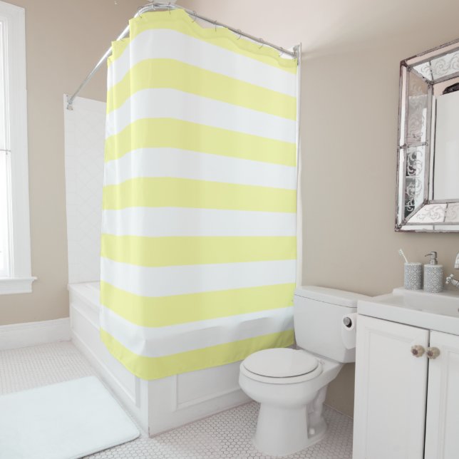 Pastel Yellow and White Stripes (In Situ)