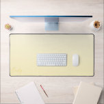 Pastel Yellow Gradient Calligraphy Personalized Desk Mat<br><div class="desc">A trendy personalized pastel yellow desk mat. This minimalist design features a soft gradient butter yellow and modern calligraphy script font.</div>