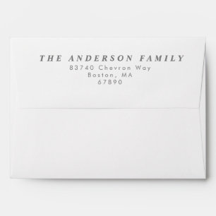 Pastel Yellow Graduation Party Return Address Envelope