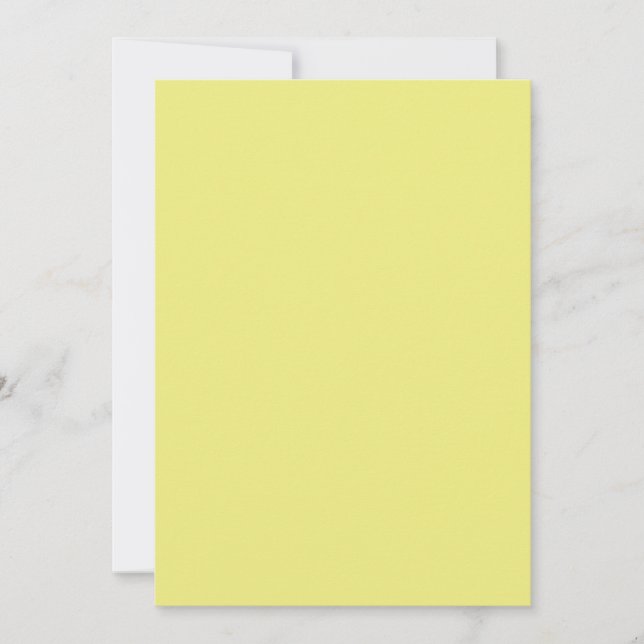 Pastel Yellow Invitation (Front)