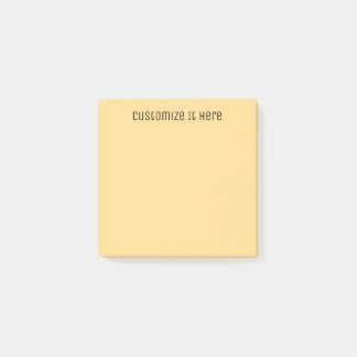 Pastel yellow/orange post-it notes