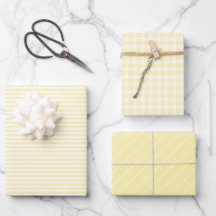 Pastel Yellow Plaid Striped Spring