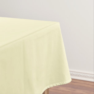 Pastel Yellow Solid Colour Classic Elegant Tablecloth