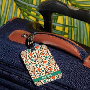 Pastel Yellow 🎾Vintage Tennis Delight🎾 Luggage Tag