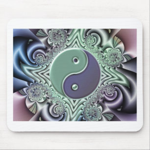 Pastel Yin Yang Mouse Pad
