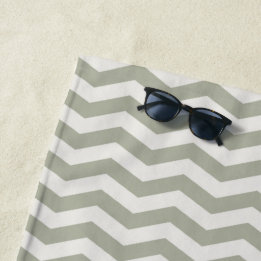 Pastel zig zag stripe geometric chevron beach towel