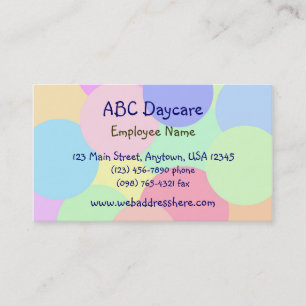 PastelBubbles Business Card