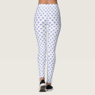 Pastelcore heart pattern leggings