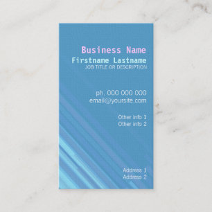 Pasteli Blue Simple Business Card
